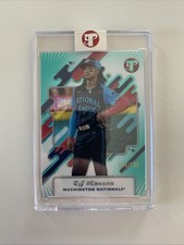 2025 Topps Pristine CJ Abrams Aqua Refractor #/199 Nationals ENCASED