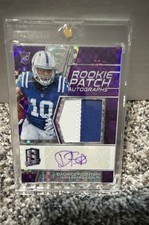2018 Panini Spectra Rookie Patch Auto Daurice Fountain Neon Purple Prizm /50