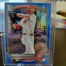 2025 Bowman Draft - Chrome Mason Neville #BDC-109 Blue Mojo Refractor /150 (RC)