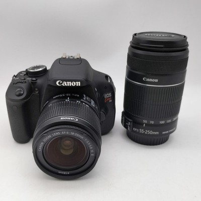 Canon EOS Kiss X5 DSLR Camera Double Zoom Lens Kit Digital SLR