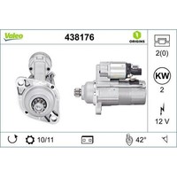 1X Starter Valeo 438176 Passend FüR Audi Seat Skoda VW