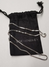 Serge DeNimes Box Chain Necklace 18" Sterling Silver
