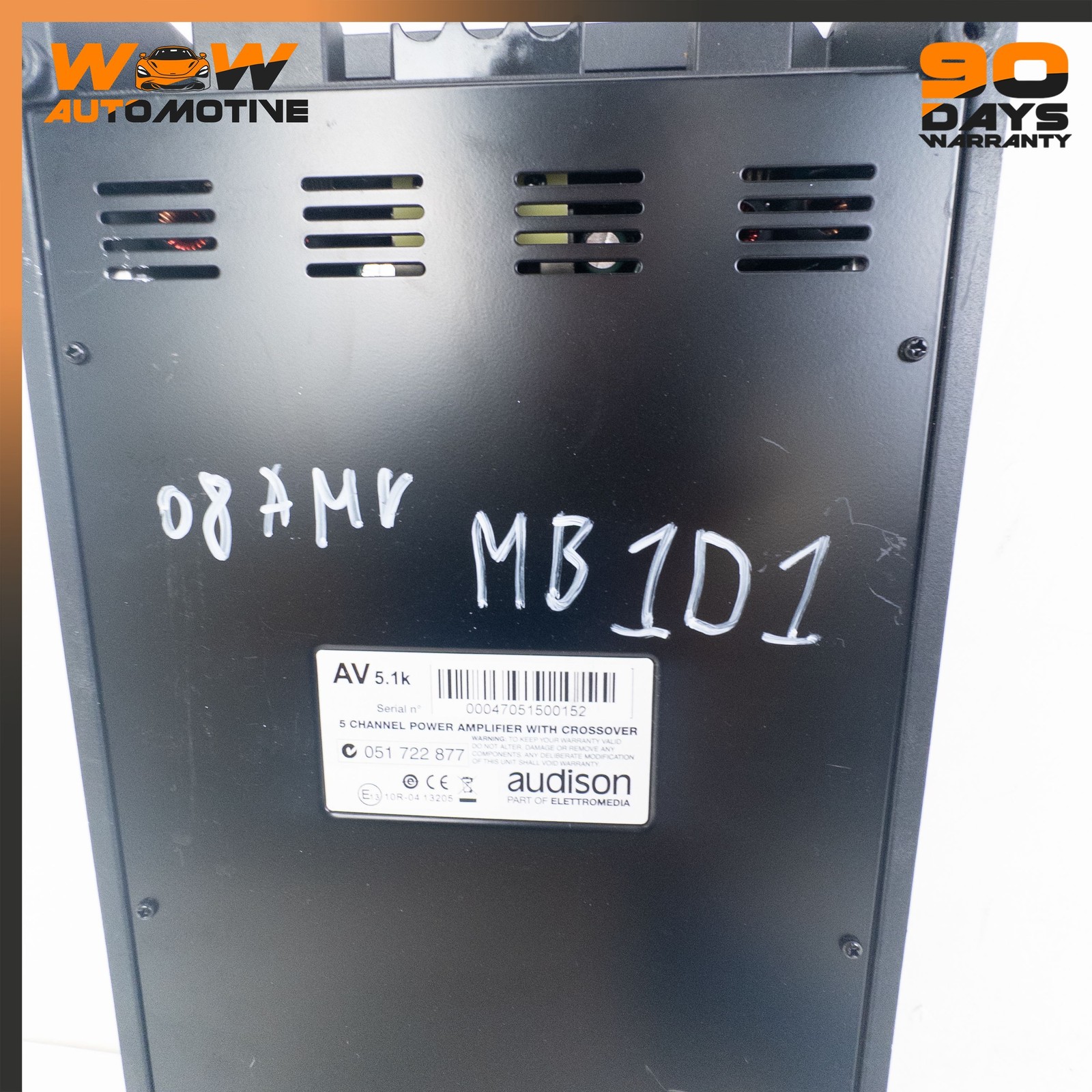 06-16 ASTON MARTIN V8 VANTAGE AUDISON AV 5.1K HD VOCE 5-CHANNEL AMPLIFIER OEM