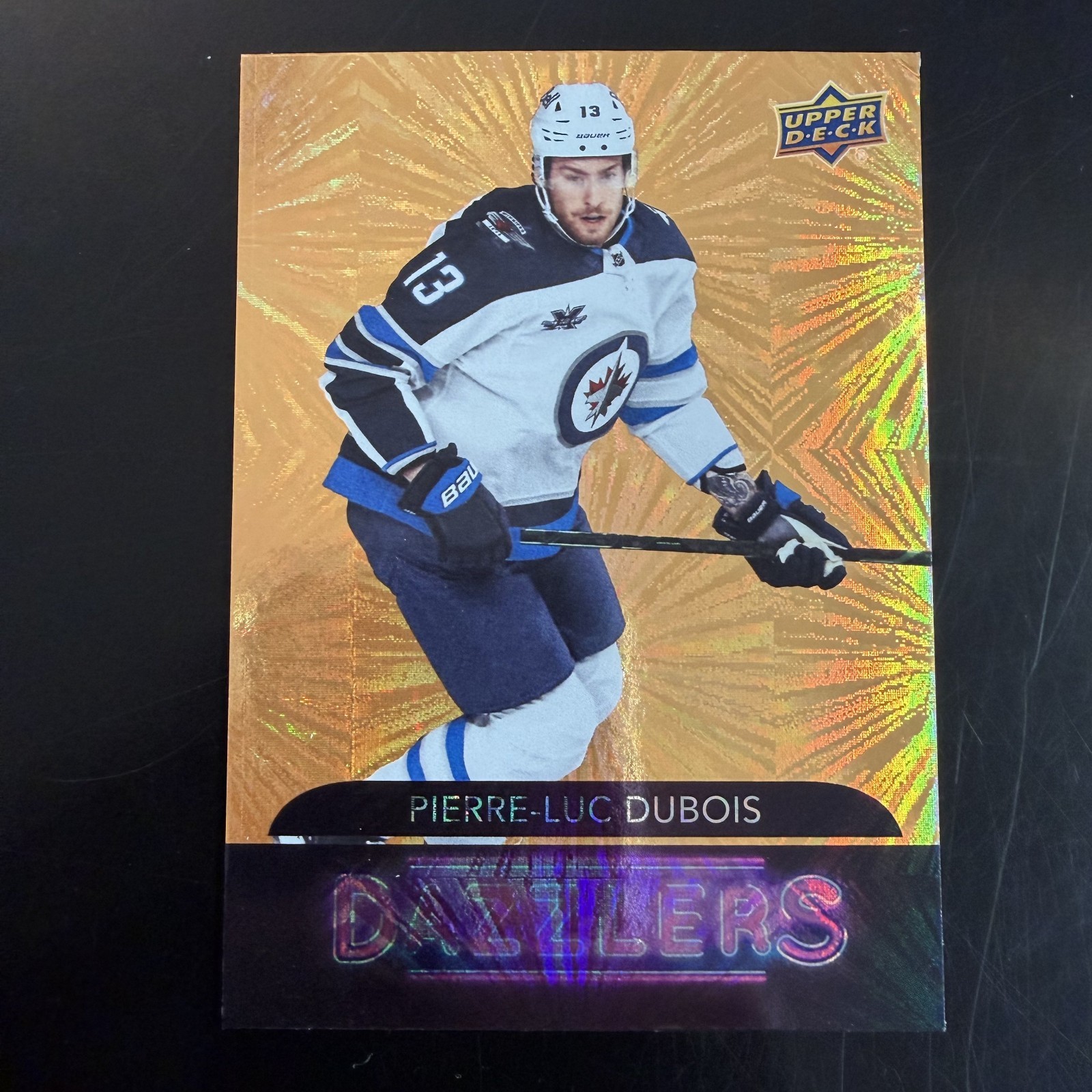 2020-21 Upper Deck Pierre-Luc Dubois #DZ-149 Dazzlers Orange Winnipeg Jets