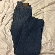 Lauren Ralph Lauren Womens Premium Classic Straight Leg Jeans 10 Medium Wash