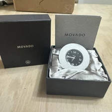 Original Box Movado Ultra Modern Desk Clock