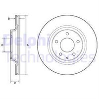 Delphi 2X Bremsscheibe Hinten Ø302 Mm BelüFtet Lackiert FüR Mazda RX-8 1.3