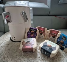 Coffee B Maschine weiß mit 6 Packungen  Kaff...