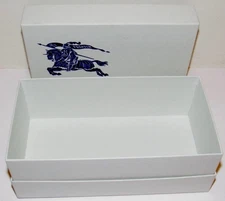 Burberry Sunglasses EMPTY Gift Box Blue Knight Logo 8.25 x 4.5 in Authentic