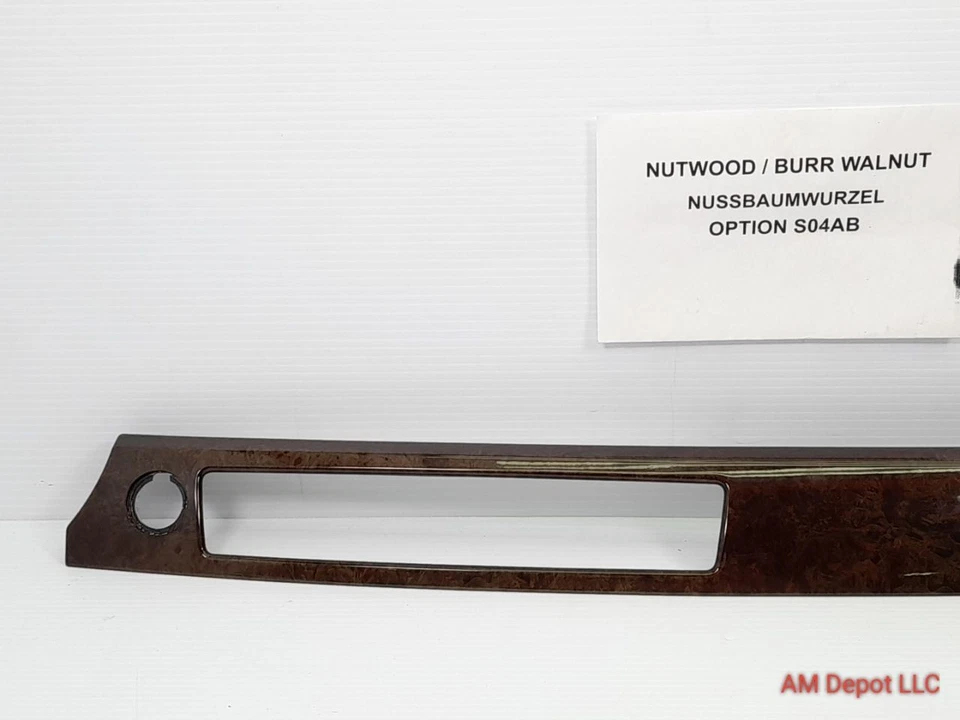 BMW 335i 335xi 328i E90 E93 E92 2008 tablero pasajero moldura rebaba nogal 51456985540 Foto 2 de 4