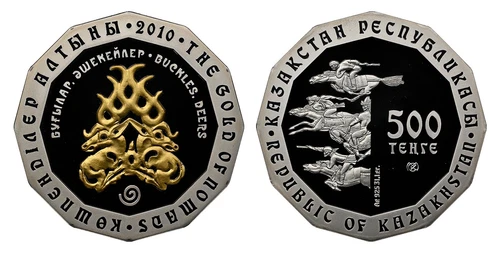 KAZAKHSTAN. 2010 AR 500 Tenge. NGC PR69UCAM (Ultra Cameo). KM 179. Proof