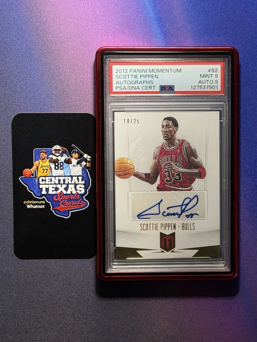 Panini Scottie Pippen Basketball Autographed Sports Trading Cards