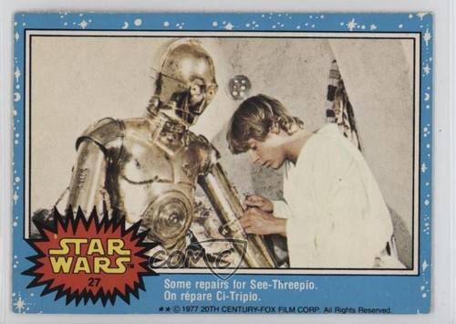1977 OPC Star Wars #27 Some repairs for See-Threepio — Raw