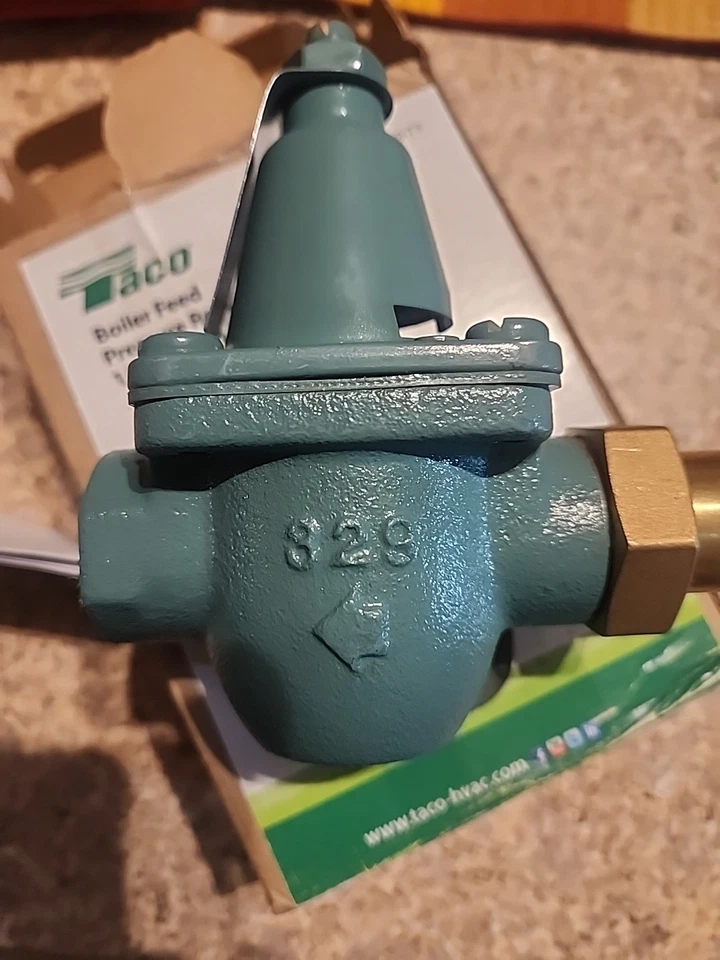 Válvula de alimentación de agua Taco 1/2 pulgada. Sistema de calefacción de agua caliente Conexión FastFill 329T3 Foto 2 de 4