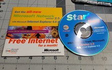Microsoft CD Vintage 1997 Network 2.5 Internet Explorer 4.0