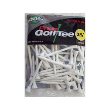 Pride Golf Tees 2 3/4", White, 50pk Wood Tee USGA Conforming NEW