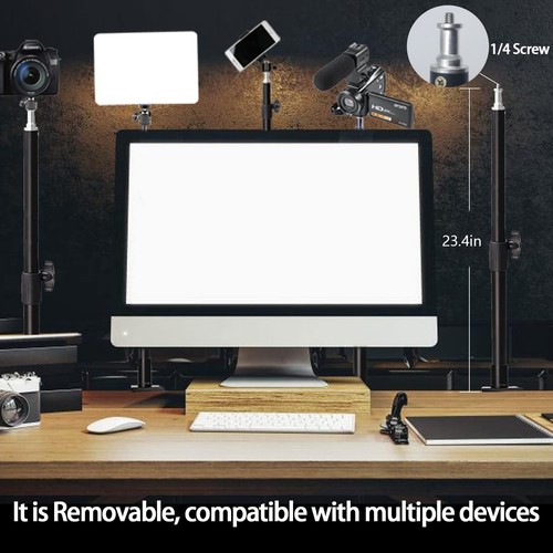 LED Desk Bi-Color Key Light with C-clamp, 2700K-5700K Dimmable with Wireless ... - Picture 6 of 7