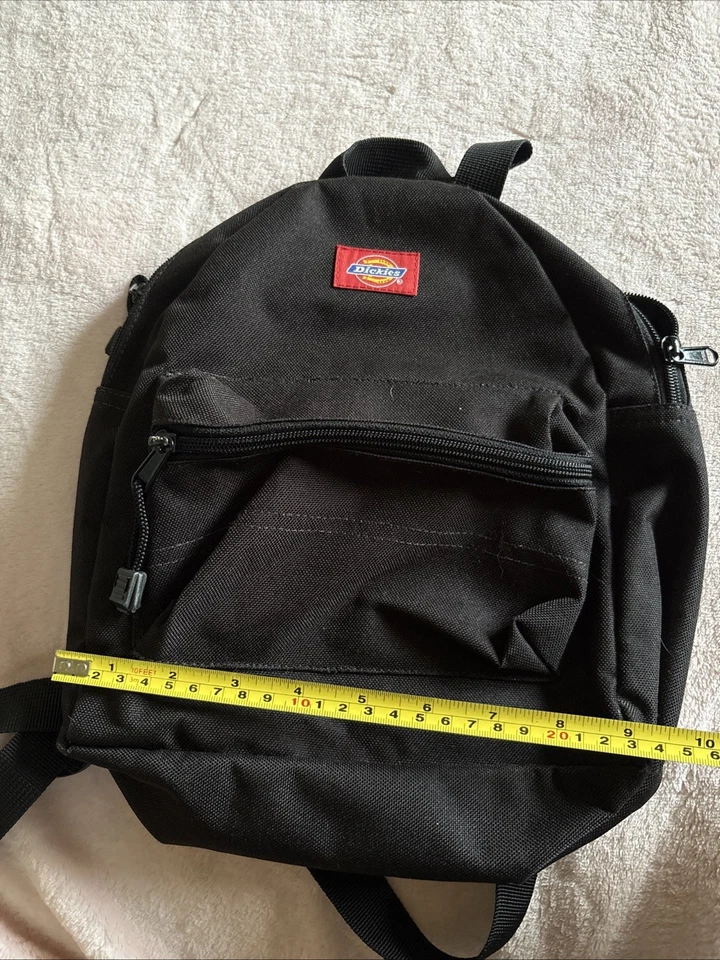 Lote 3 DICKIES Mochila Pequeña Pato Lona Jeans Material Cartera Rojo Mini Yak Pak Foto 3 de 4