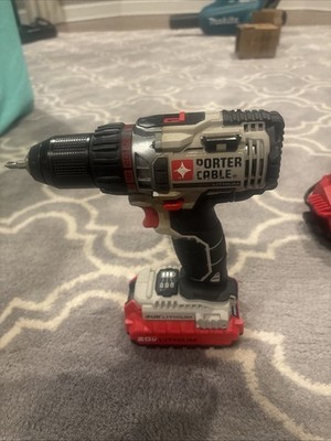 Porter Cable PCC600LB 20V Max 1/2'' Lithium Ion Drill Driver 1.5 ah battery s