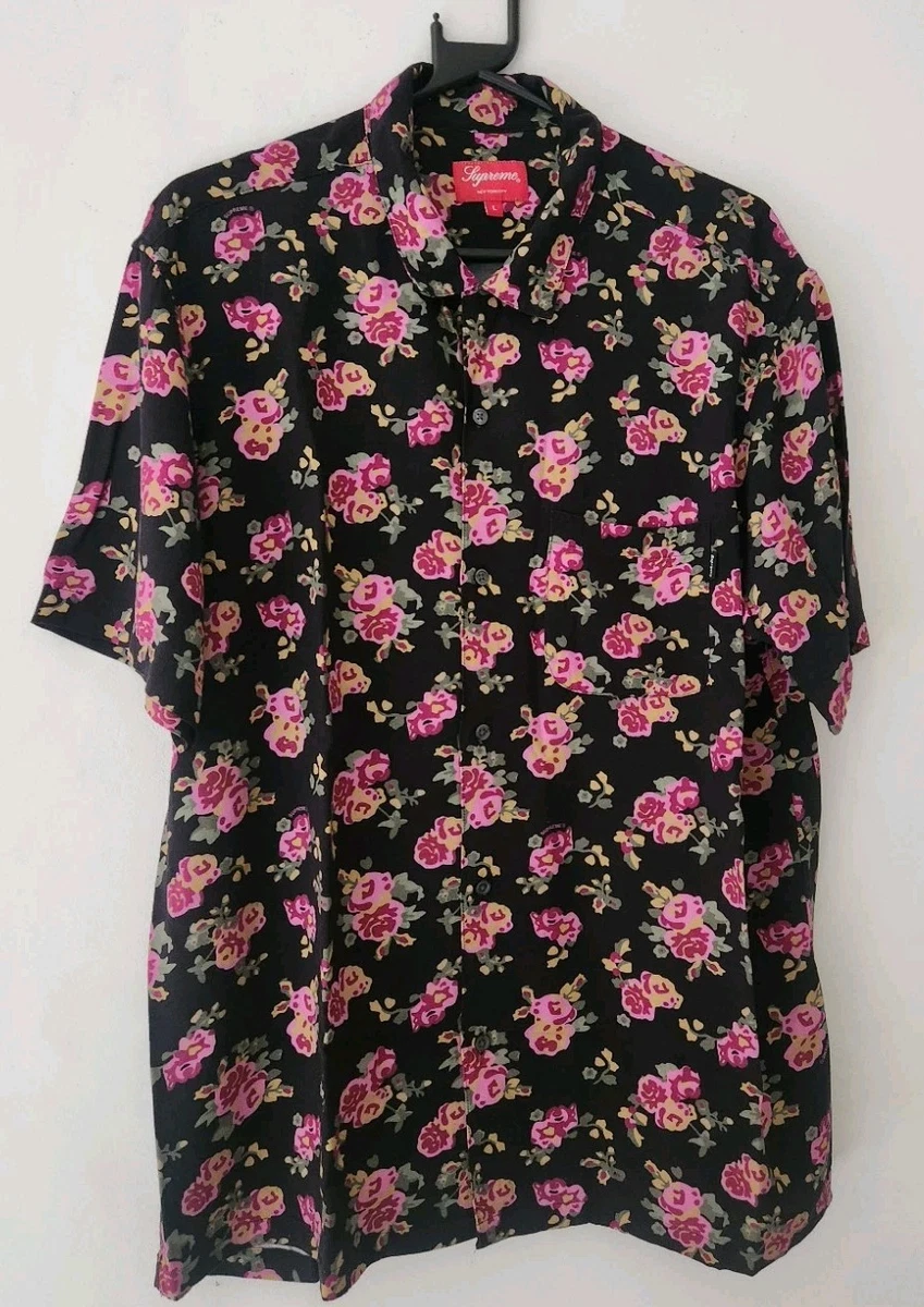 Supreme Floral Button-Up Casual Button-Down Shirts for Men for