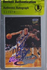 BAS 1998-99 Fleer Ultra Keith Van Horn #1 Authentic Auto 3c7