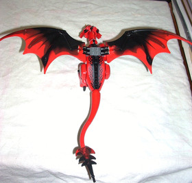 Red Dragon Figure from Lego Set 70403 Dragon Mountain, Castle Fantasy Era