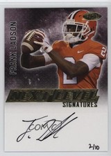 2023 SAGE Low Series Next Level Signatures Gold 2/10 Frank Ladson Jr Auto 8d2
