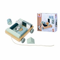 Eichhorn Bauwagen Bausteine BauklöTze Holzbausteine Nachziehspielzeug Spielzeug