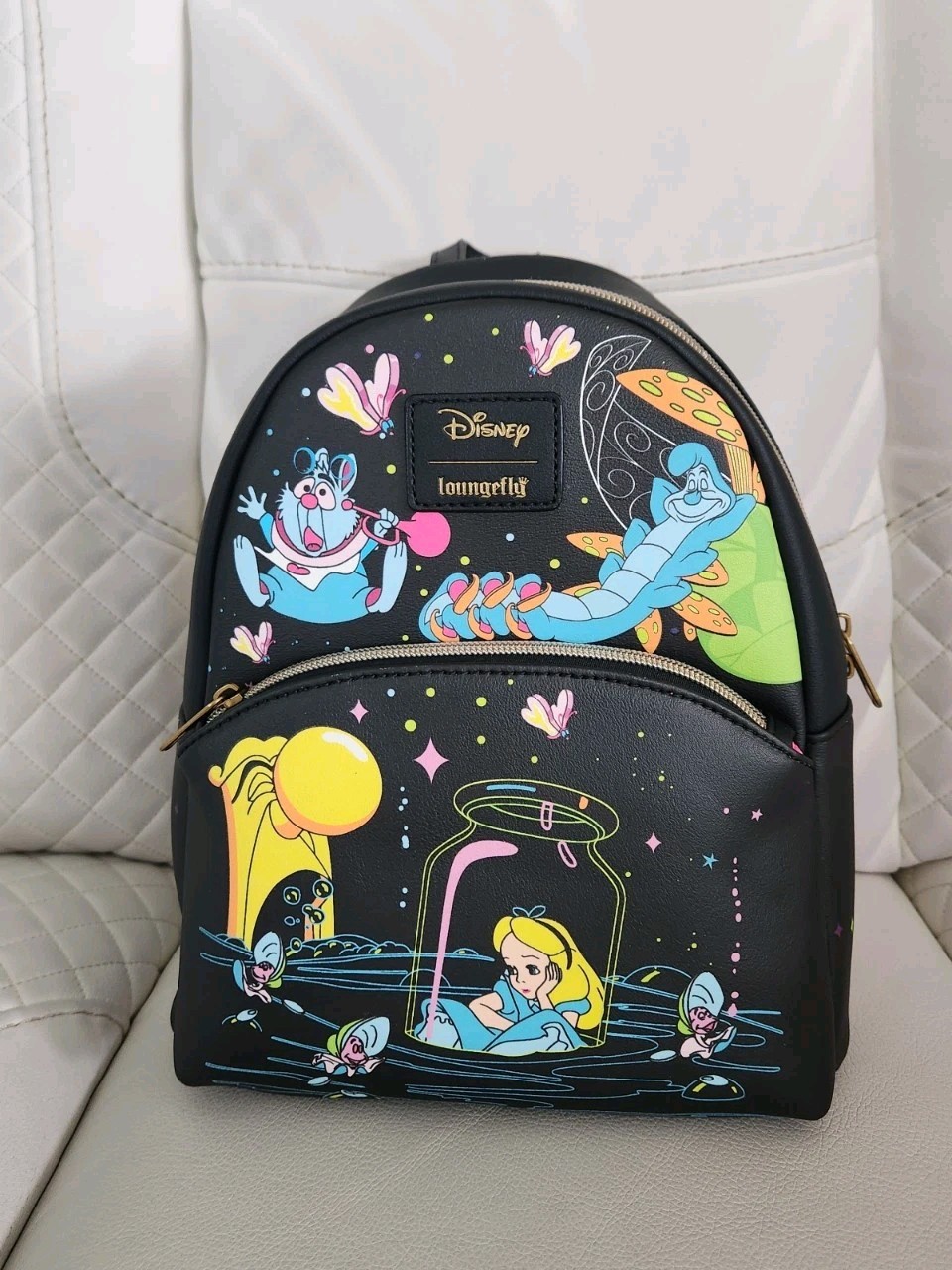 Loungefly Alice In Wonderland Glow-In-The-Dark Characters Mini Backpack