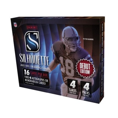 2025 Panini Silhouette Football Sealed Hobby Box (4 Auto or Mem per Box)