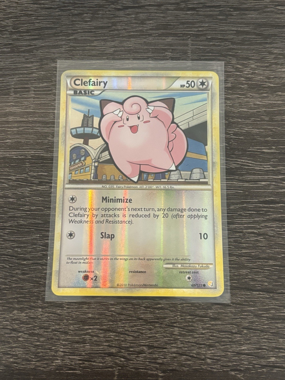 Pokemon TCG - Clefairy 60/123 HeartGold SoulSilver Reverse Holo LP