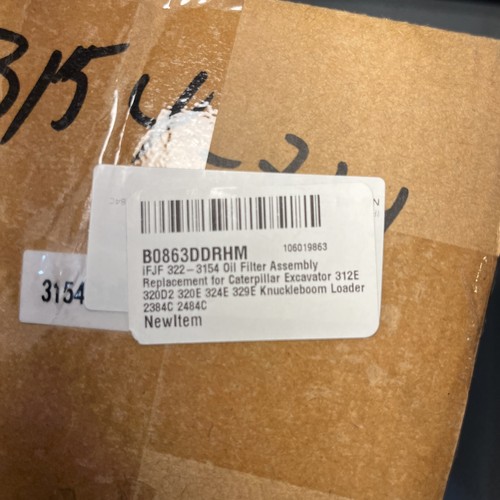 Ricambio gruppo filtro olio Ifjf 322-3154 per escavatore Caterpillar - Foto 9 di 9