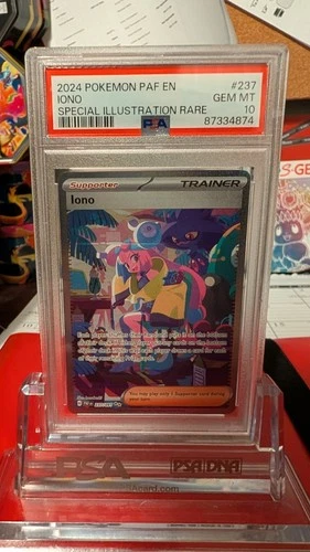 Iono 237/091 SV: Paldean Fates Holo PSA 10 Gem Mint
