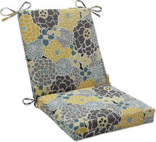Vibrant Floral Weather-Resistant Corner Chair Cushion 36.5" x 18