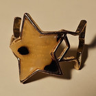 Gold Tone Yellow Metal Adjustable Star Shaped Top Band . what is this? No Stone — photo 1