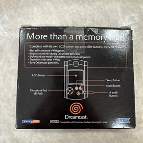 OEM Sega Dreamcast VMU in Box  w/Instructions