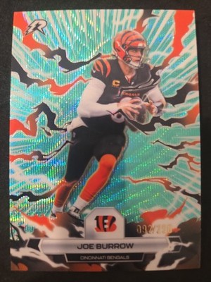 2025 Topps Resurgence Football Joe Burrow  Aqua Surge Refractor /250  Bengals