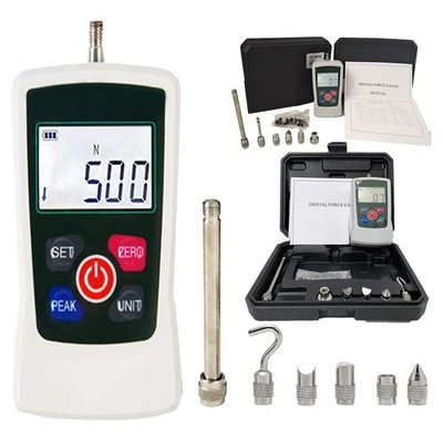 Force Gauge 500N Digital Force Gauge Push and Pull Tester Meter Dynamometer w...