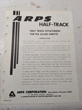 Arps Tractor Half-track Axle Adapter Instructions Parts List Allied Girette
