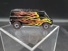 Hot Wheels Super Van Black Red Redline Diecast 1:64 Flame. Graphics 1974. MG