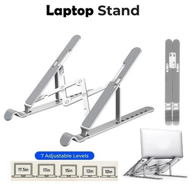 Aluminium Laptop Ständer Höhenverstellbar Kühlung Faltbar Riser