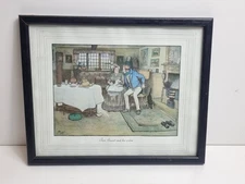 Vintage Framed Print Cecil Aldin 'Tom Smart And The Widow' 