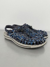 Keen Uneek Sandals Mens 9 Blue Gray Paracord Shoes Hiking Fishing Beach Boat
