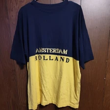 Vintage Kist Design Holland Amsterdam Shirt Men's Shirt Size XL Multicolor