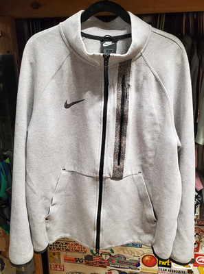 NIKE 50 TECH Zip Up Jacket Wolf Gray Grind Wind Running CJ4500-902 Size X Large