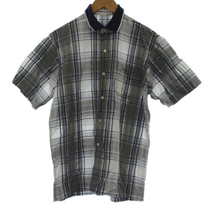 Pierre Balmain Men's Multicolor Plaid Polo Shirt Short Sleeve