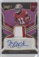 2018 Select Signature Memorabilia Purple Prizm 10/35 Marquise Goodwin Auto 0pm