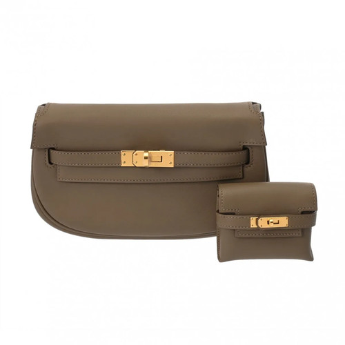 Hermes Kelly Mubu 713175 Shoulder Bag Swift Leather Gold #WB334