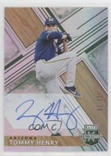 2019 Panini Elite Extra Edition Auto Emerald 2/25 Tommy Henry #74 Auto 0xi8
