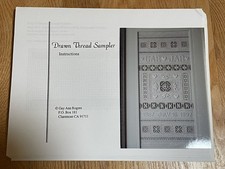 Gay Ann Rogers Drawn Thread Sampler needlepoint pattern only